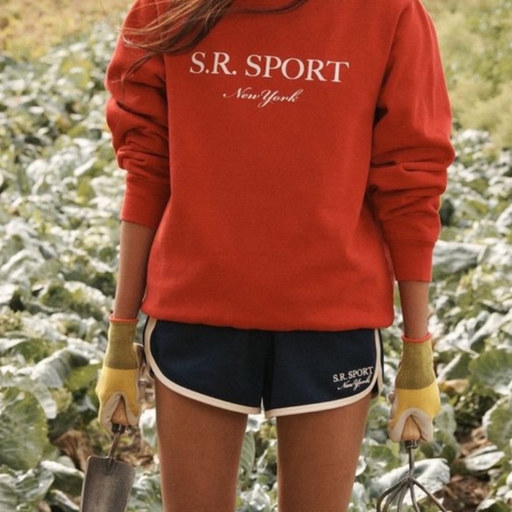 Sporty & Rich Navy Blue Women's Shorts
